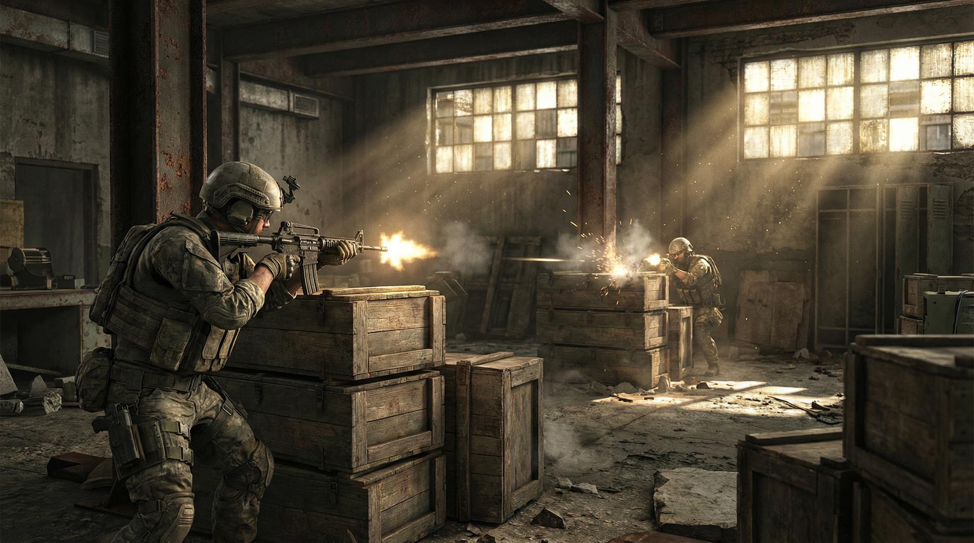 偷拍绝地求生室内近战视频教程