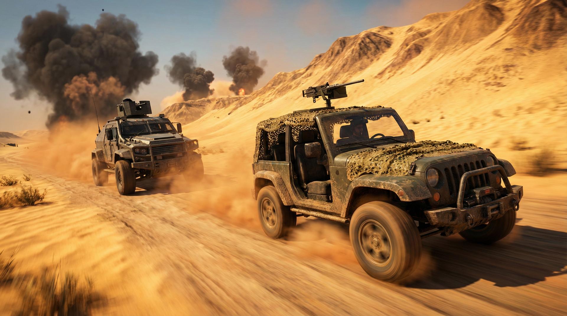 偷拍绝地求生载具追逐视频